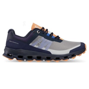 Women's On Running Cloudvista Trail Running Shoes Navy | PH_ON8696
