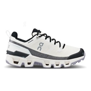 Women's On Running Cloudwander Waterproof Hiking Shoes White | PH_ON8440