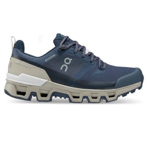 Women's On Running Cloudwander Waterproof Hiking Shoes Navy | PH_ON8297