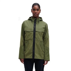 Women's On Running Explorer Jackets Olive | PH_ON8689