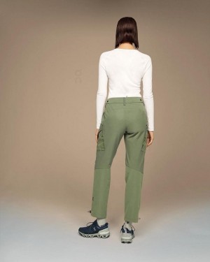Women's On Running Explorer Pants Green | PH_ON8259