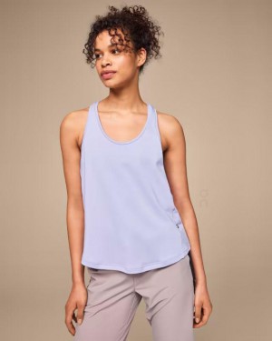 Women's On Running Focus Tank Top Purple | PH_ON8604