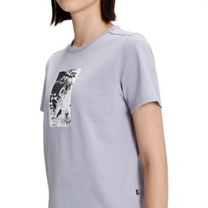 Women's On Running Graphic-T T-shirts Grey | PH_ON8343