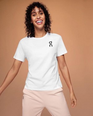 Women's On Running Graphic-T T-shirts White | PH_ON8169