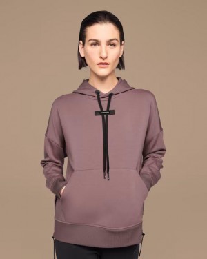 Women's On Running Hoodies Brown | PH_ON9153