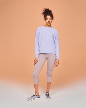 Women's On Running Movement Crew Sweatshirts Purple | PH_ON8460