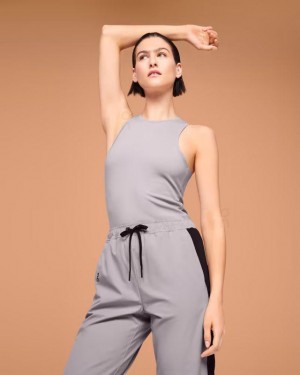 Women's On Running Movement Tank Top Grey | PH_ON8881