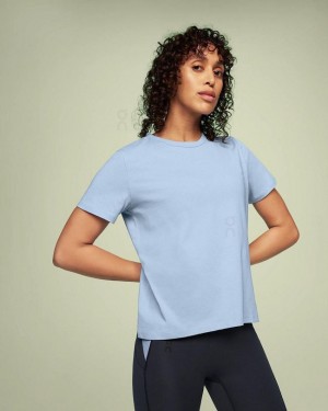 Women's On Running On-T T-shirts Blue | PH_ON8642