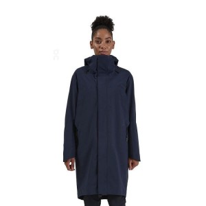 Women's On Running Parka Jackets Navy | PH_ON8661