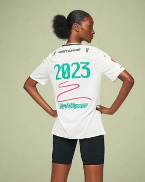 Women's On Running Performance-T Light Distance T-shirts White | PH_ON8767