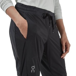 Women's On Running Running Pants Black | PH_ON8368