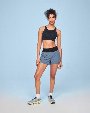 Women's On Running Running Shorts Blue | PH_ON8665