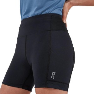 Women's On Running Sprinter Shorts Black | PH_ON8312