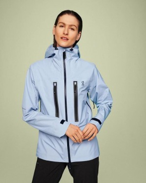 Women's On Running Storm Jackets Blue | PH_ON8331