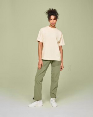 Women's On Running Studio-T T-shirts Beige | PH_ON8564