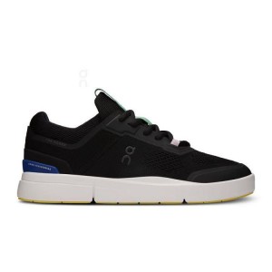 Women's On Running THE ROGER Spin Sneakers Black / Blue | PH_ON8400