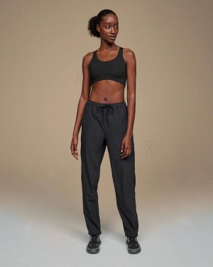 Women's On Running Track Pants Black | PH_ON8575