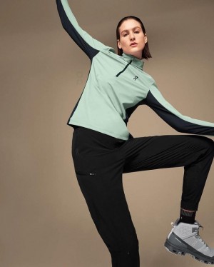 Women's On Running Trail Breaker T-shirts Green | PH_ON8868