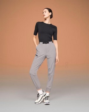 Women's On Running Trek Pants Grey | PH_ON8551