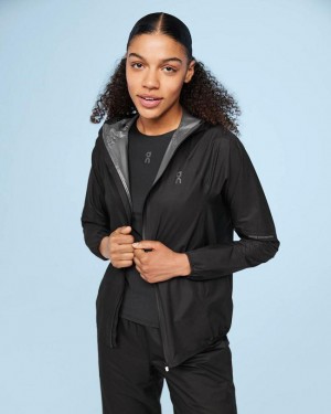 Women's On Running Ultra Jackets Black | PH_ON8437