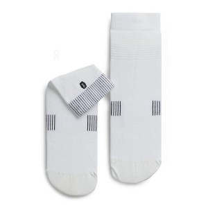 Women's On Running Ultralight Mid Socks White | PH_ON8062