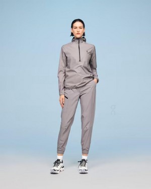 Women's On Running Waterproof Anorak Jackets Grey | PH_ON8005