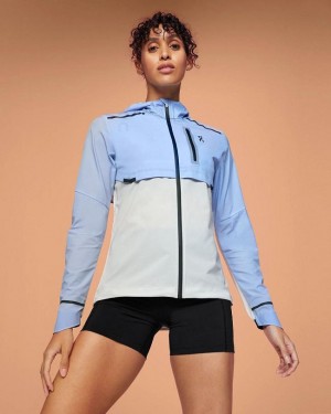 Women's On Running Weather Jackets Blue | PH_ON8152