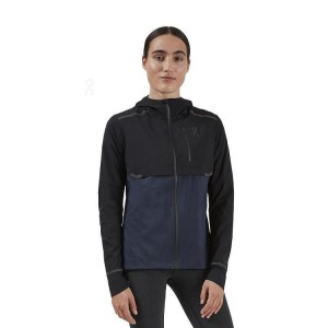 Women's On Running Weather Jackets Navy | PH_ON9049