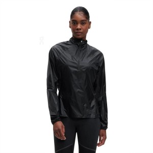 Women's On Running Zero Jackets Black | PH_ON8356